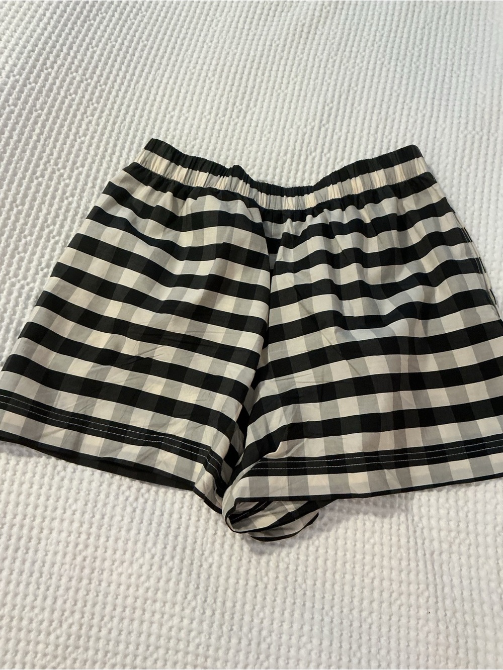 Black and White Gingham Women’s Shorts